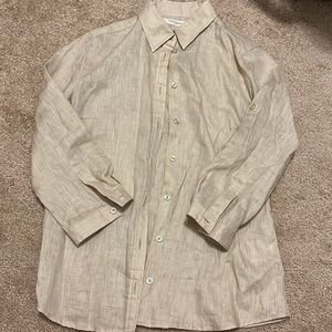 UNIQLO premium linen button up